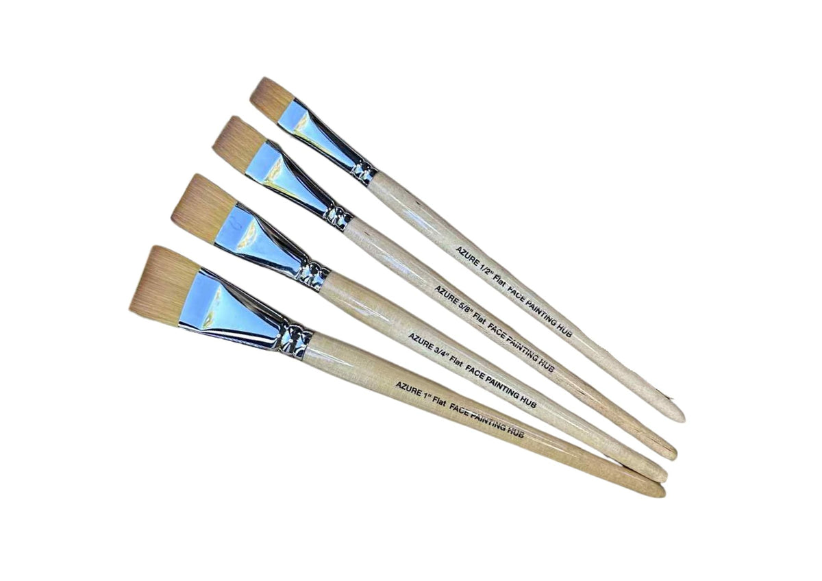 Flat Facepainting Brushes