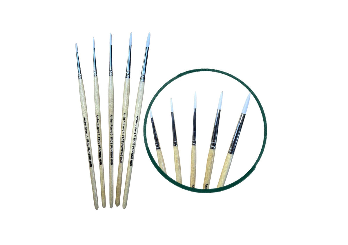 Round Facepainting Brushes