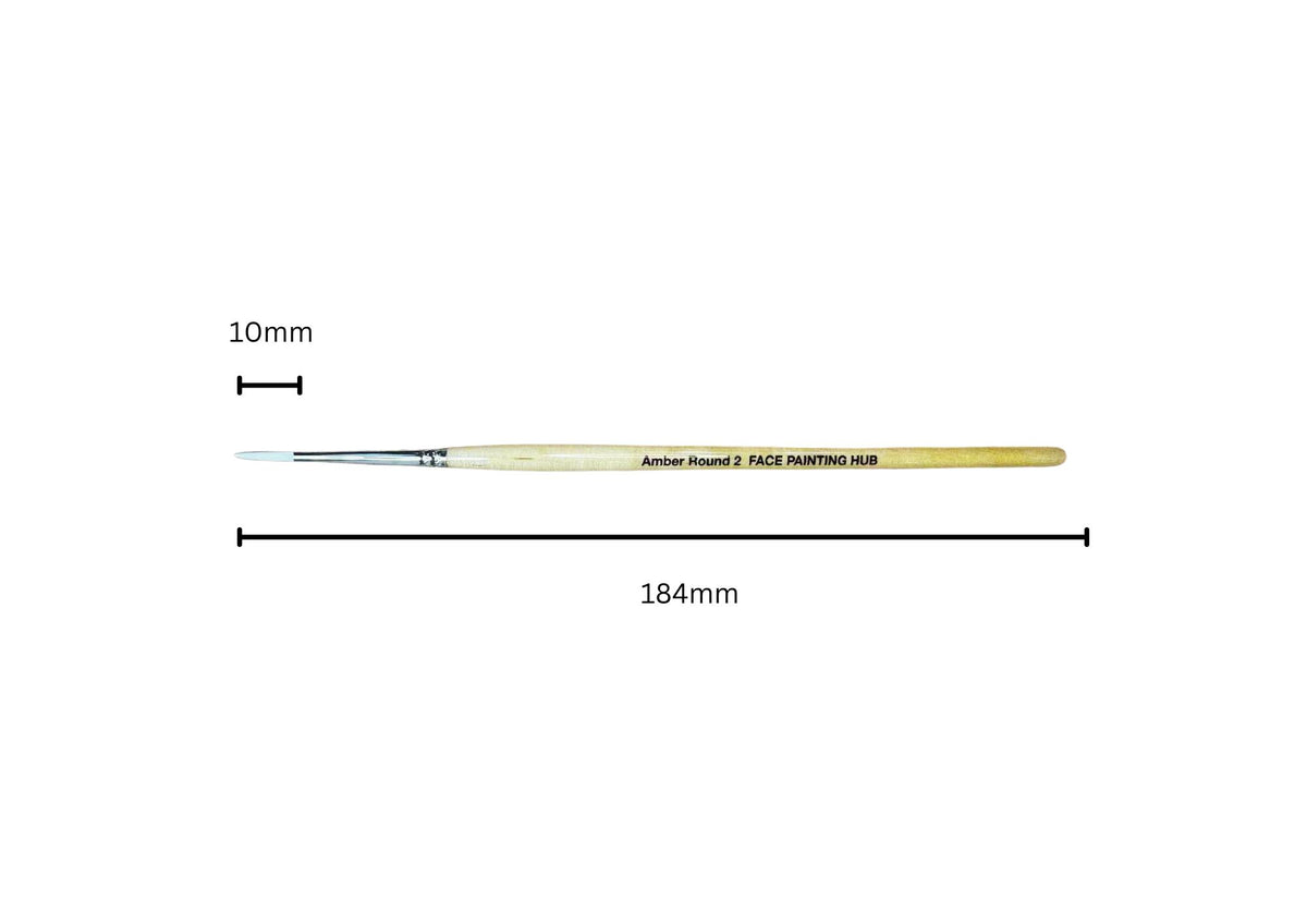 Amber No. 2 Round Brush