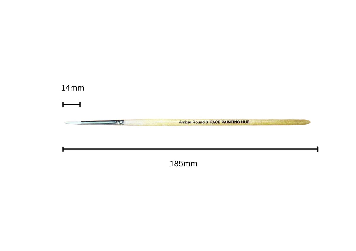 Amber No. 3 Round Brush