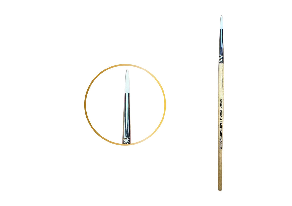 Amber No 4 Round Brush
