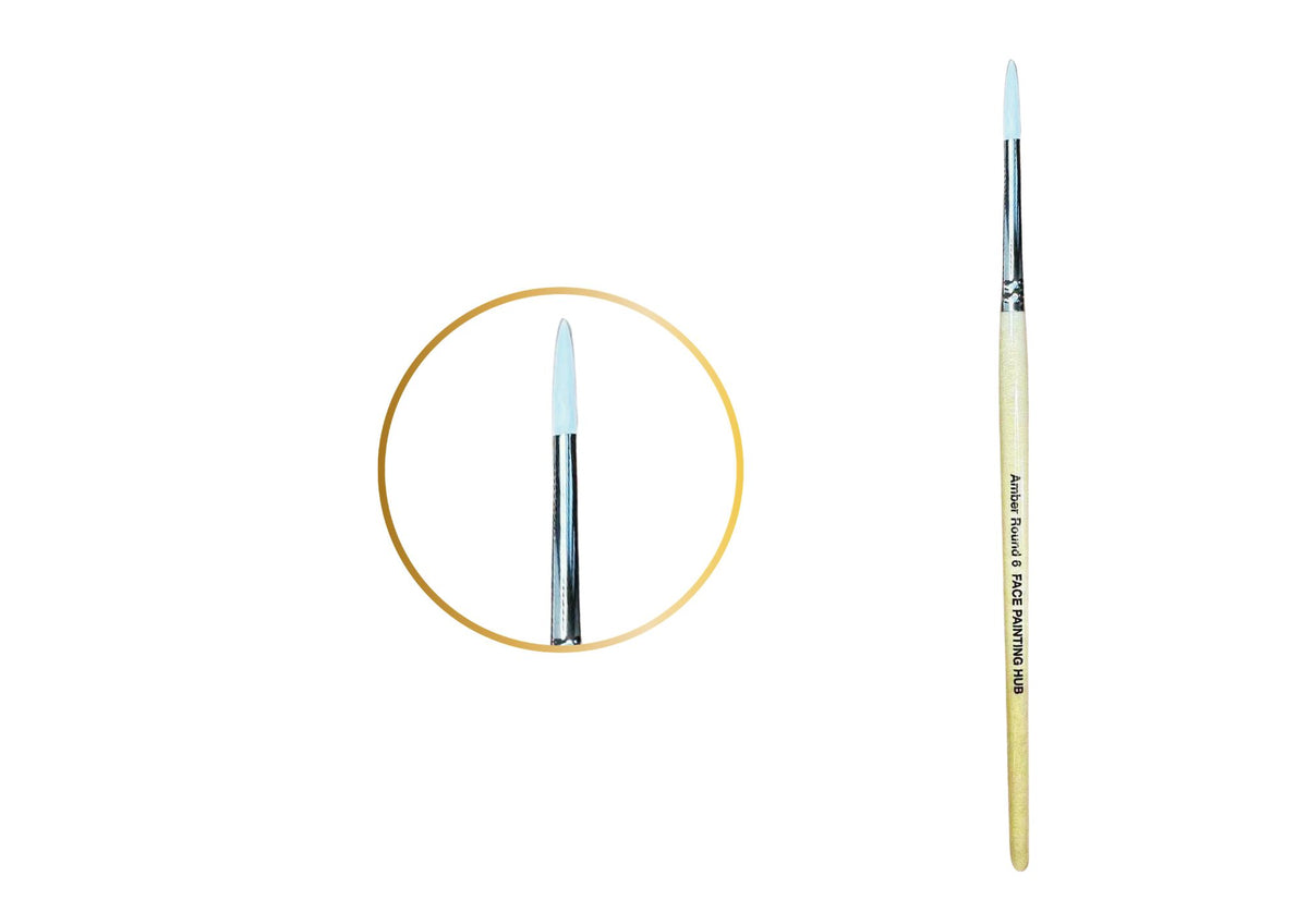 Amber No. 6 Round Brush