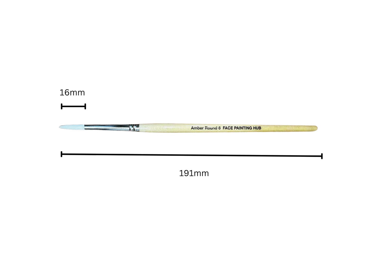 Amber No. 6 Round Brush
