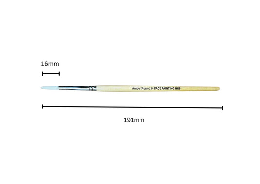 Amber No. 6 Round Brush