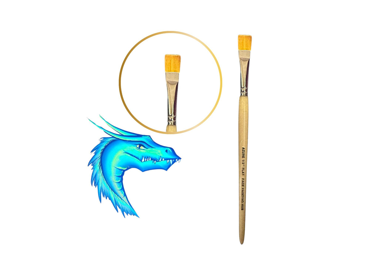 Azure 1/2" Flat Brush
