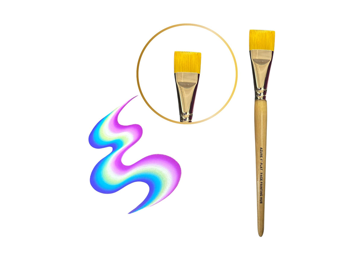 Azure 1" Flat Brush