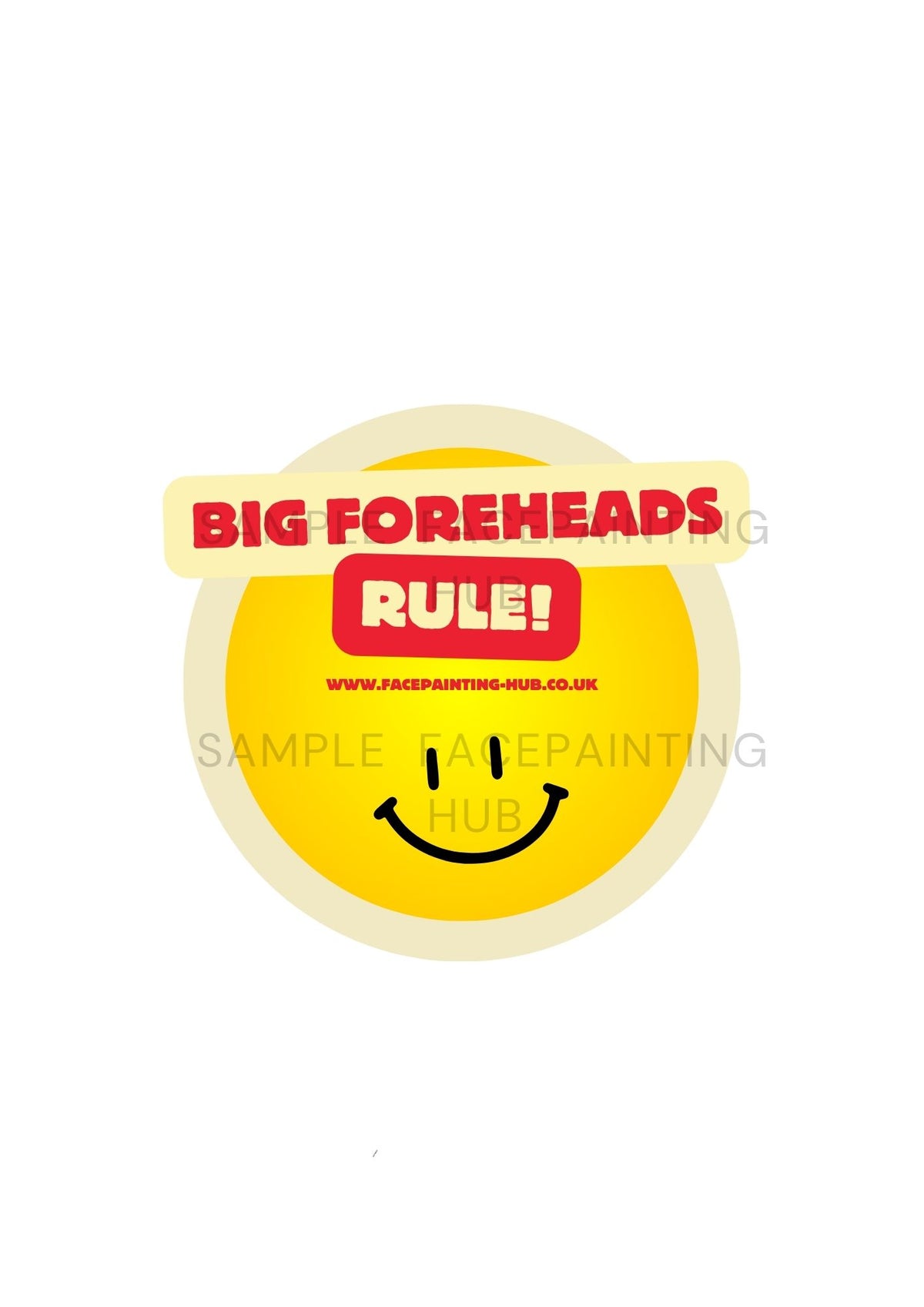 Big Foreheads Rule! Sticker