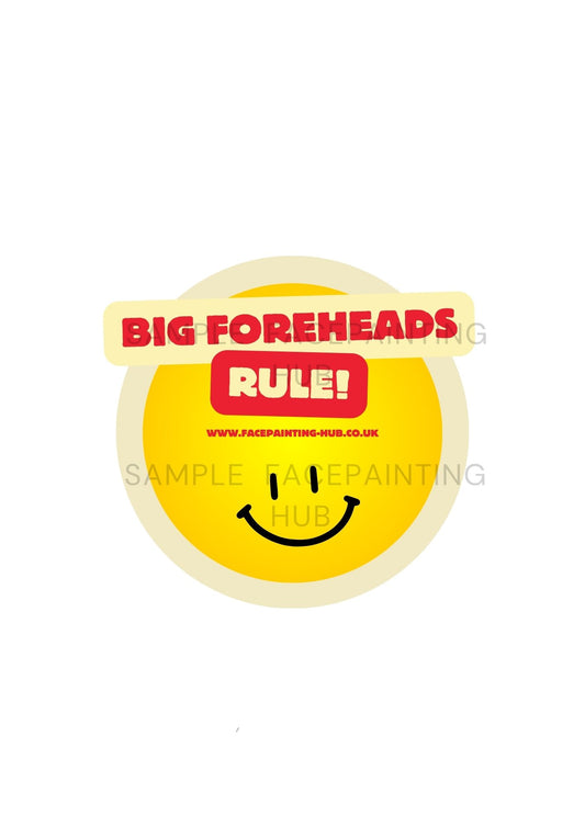 Big Foreheads Rule! Sticker