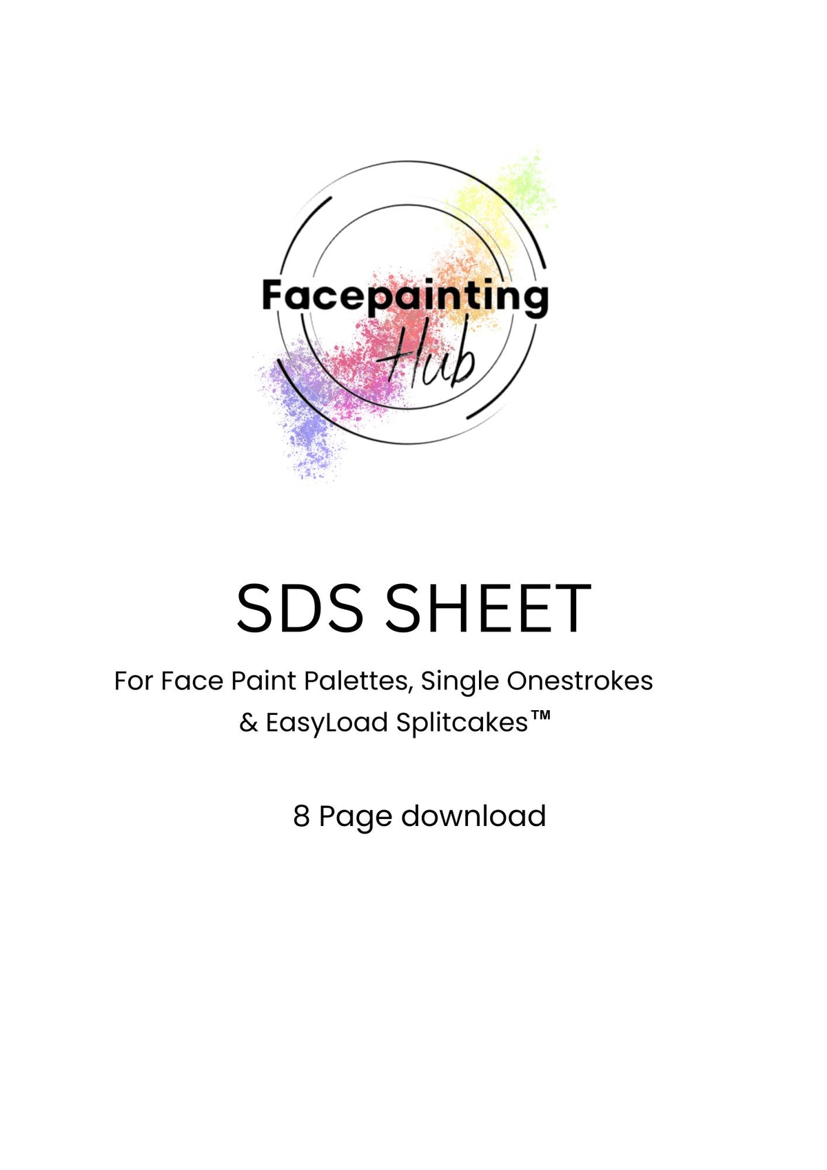 Facepainting Hub SDS Sheet