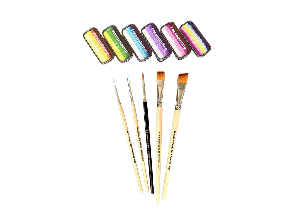 Mini Beginners Onestroke Bundle Facepainting Hub Set (10% off)