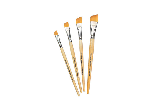 Set of 4 Verona Facepainting Hub Angled Brushes (5% off)
